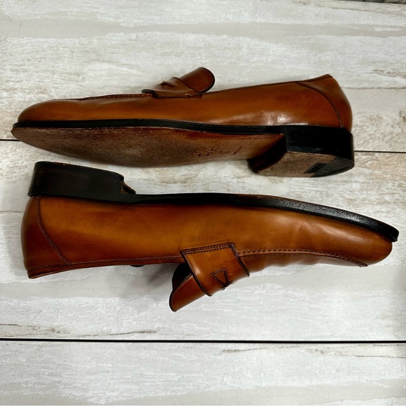 Cole Haan X Air Mens Giovanni Penny Loafer Leather Shoes Sz 9.5 Brown Classic - Picture 8 of 12